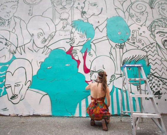 monosourcil mural festival mural artists paint visual artist
